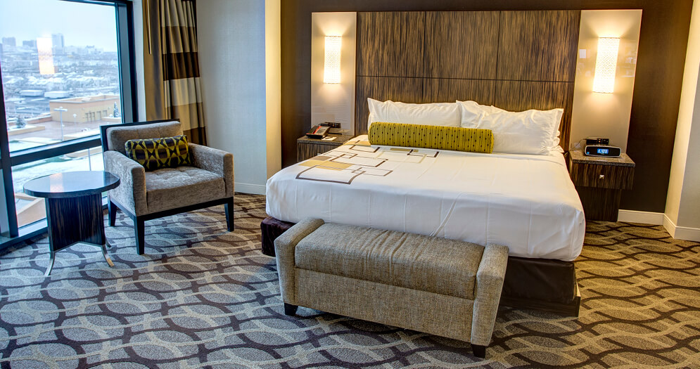 One Bedroom Suite View of the Bed