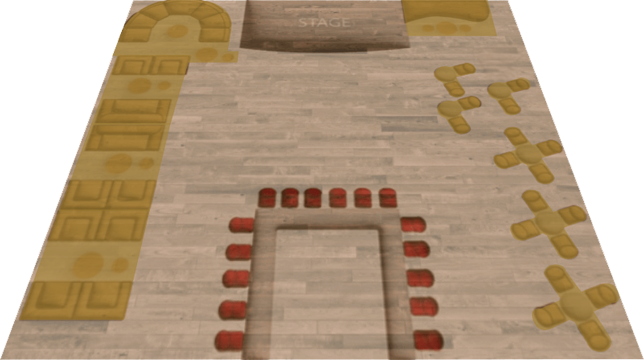 Rush Lounge Seating Map