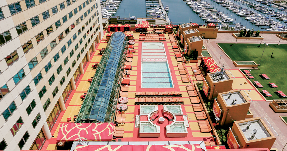 Aerial view of H2O