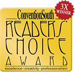 ConventionSouth Readers Choice Award 3X Winner