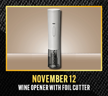 November 12 Gift Giveaway - Wine Opener With Foil Cutter November 12 Gift Giveaway - Wine Opener With Foil Cutter
