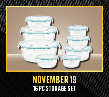 November 19 Gift Giveaway - 16 pc Storage Set November 19 Gift Giveaway - 16 pc Storage Set