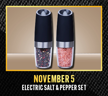 November 5 Gift Giveaway - Electric Salt & Pepper Set November 5 Gift Giveaway - Electric Salt & Pepper Set